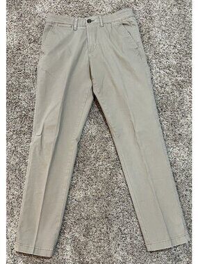 Sonoma Flexwear Khaki Chino Pants Men's 30 X 31 Stretch Cotton Tan Casual Dress